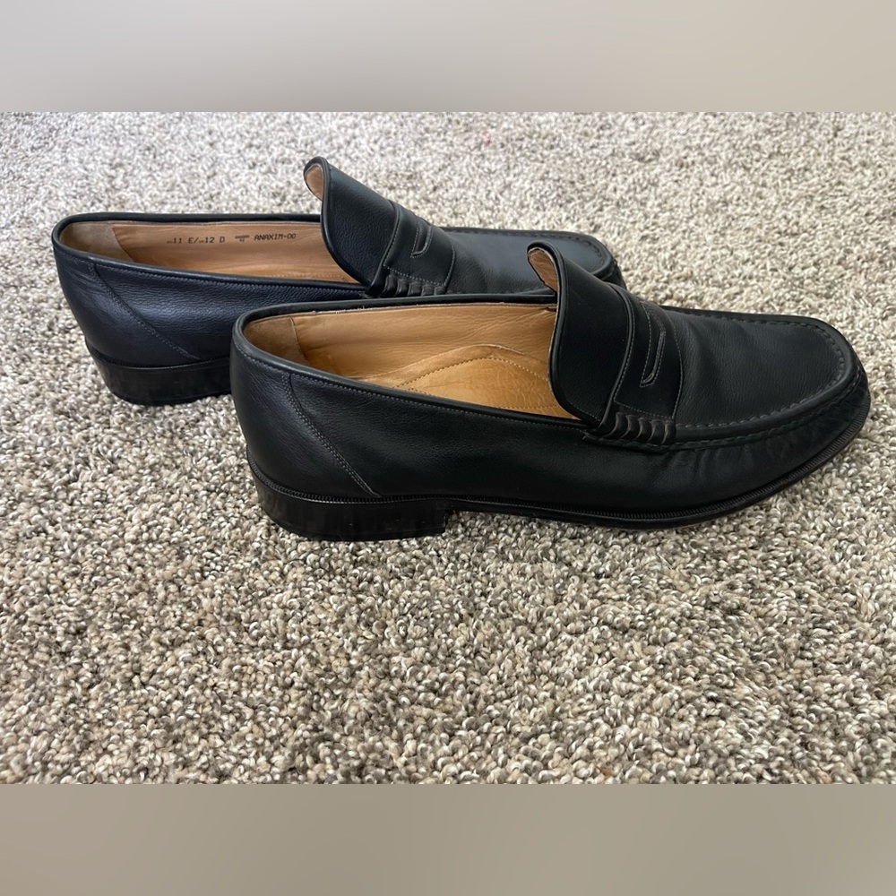 Men’s Bally Switzerland Anaxim Black Leather Loafers Size 12 - Picture 4 of 8